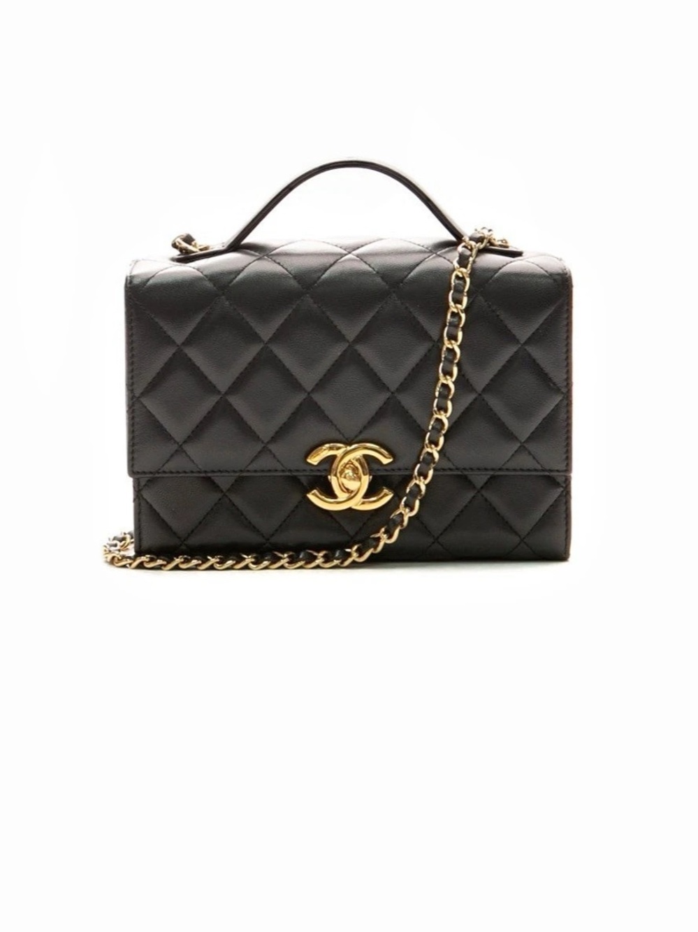 Chanel Gold Plate Mini Flap Bag